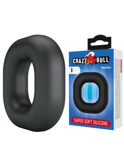 CRAZY BULL - ANEL PENIANO DE SILICONE SUPER MACIO WALDEN PRETO