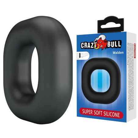 CRAZY BULL - WALDEN SUPER SOFT SILICONE COCK RING BLACK