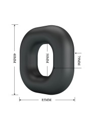 CRAZY BULL - ANEL PENIANO DE SILICONE SUPER MACIO WALDEN PRETO