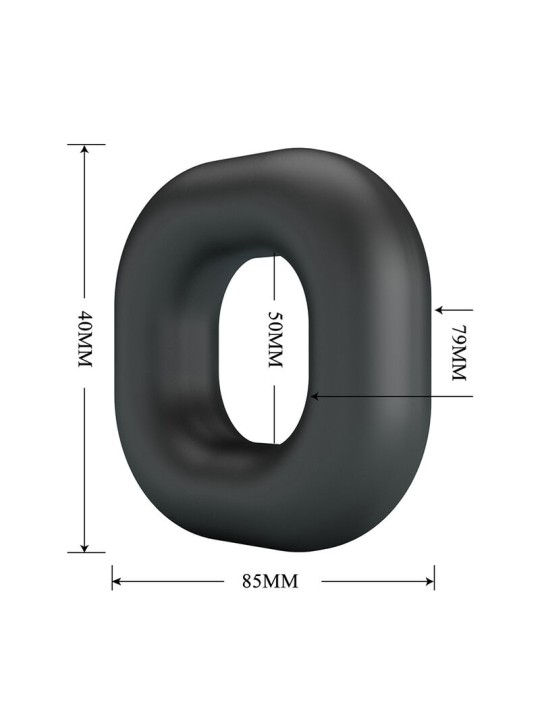 CRAZY BULL - WALDEN SUPER SOFT SILICONE COCK RING BLACK