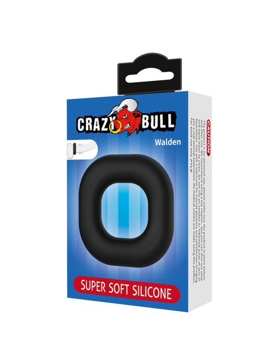 CRAZY BULL - WALDEN SUPER SOFT SILICONE COCK RING BLACK