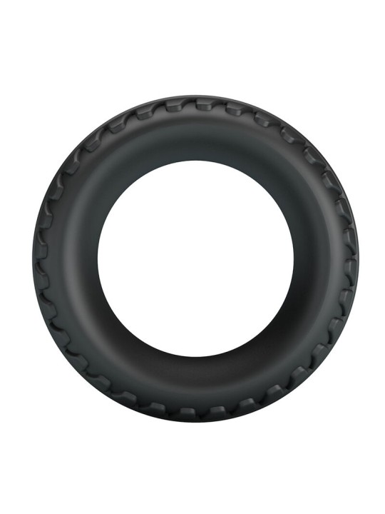 CRAZY BULL - ANEL PENIANO DE SILICONE TEXTURIZADO MERRITT PRETO
