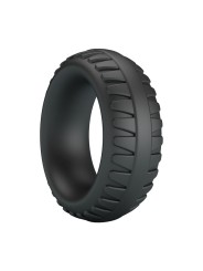 CRAZY BULL - ANELLO PER PENE IN SILICONE TESTURIZZATO MERRITT NERO