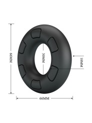 CRAZY BULL - BERTRAM ANILLO PARA PENE SUPER SOFT SILICONA NEGRO