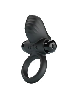 PRETTY LOVE - ADRIEN VIBRIERENDER PENISRING MIT 10 FUNKTIONEN, SCHWARZ