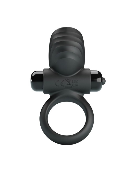 PRETTY LOVE - ANILLO VIBRADOR PARA PENE ADRIEN 10 FUNCIONES NEGRO