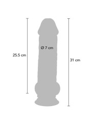 GET REAL - PÊNIS REALISTA DE LUXO COM TESTÍCULOS EXTRA GROSSO DE 31 CM