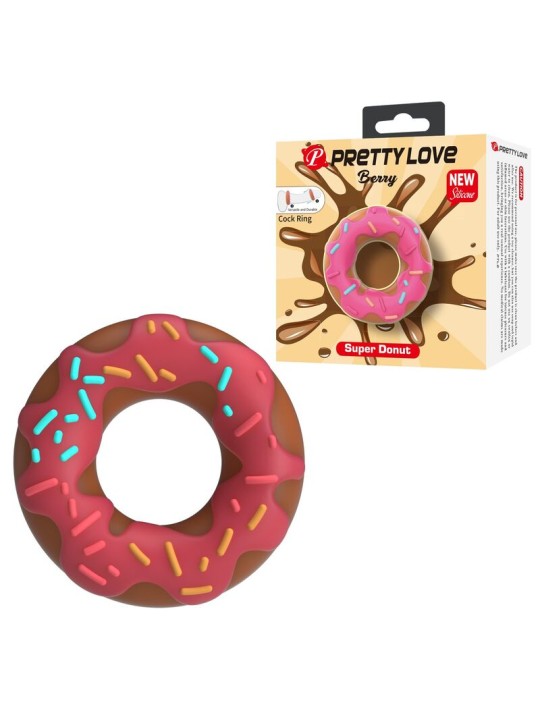 PRETTY LOVE - ANILLO PARA PENE SUPER DONUT ROSA
