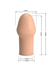 PRETTY LOVE – HUEL PENISSÄRMEL FÜR EINEN DICKEREN PENIS IN FLEISCHFARB
