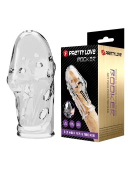 PRETTY LOVE - ROCKER PENIS SLEEVE GET YOUR PENIS THICKER TRANSPARENT