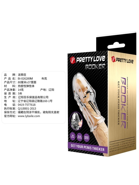 PRETTY LOVE - ROCKER FUNDA PARA PENE GET YOUR PENIS THICKER TRANSPAREN