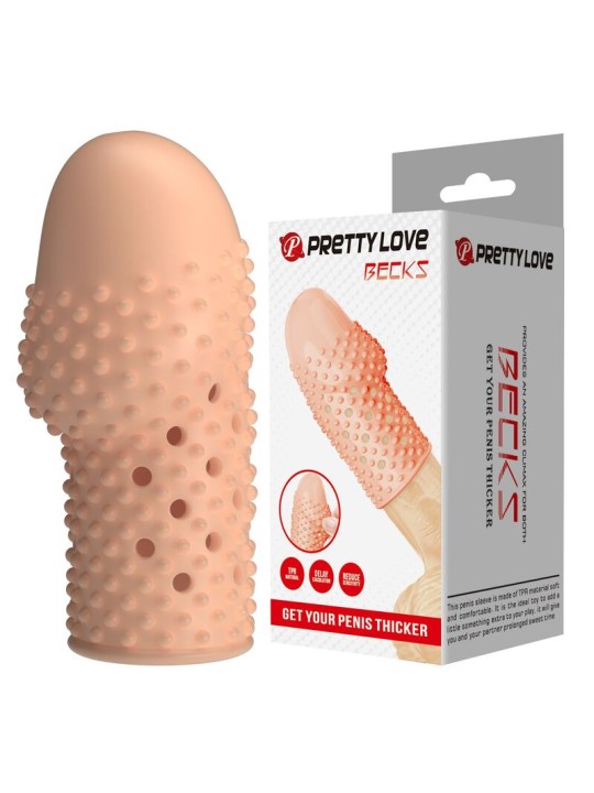 PRETTY LOVE - MANCHON PÉNIS POUR GEEK - GAGNEZ EN ÉPAISSEUR - COULEUR 