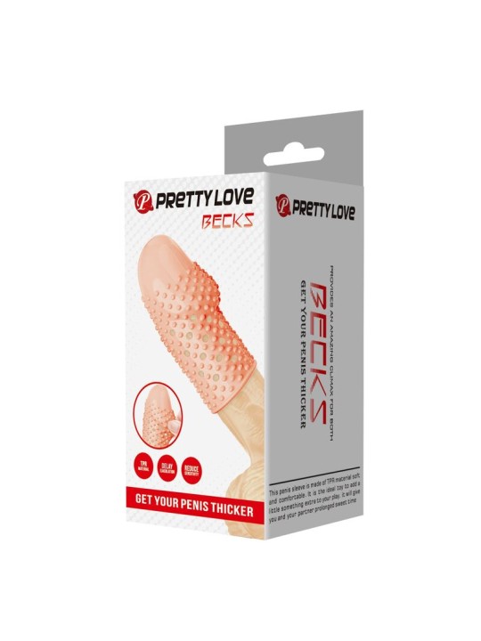 PRETTY LOVE - MANCHON PÉNIS POUR GEEK - GAGNEZ EN ÉPAISSEUR - COULEUR 