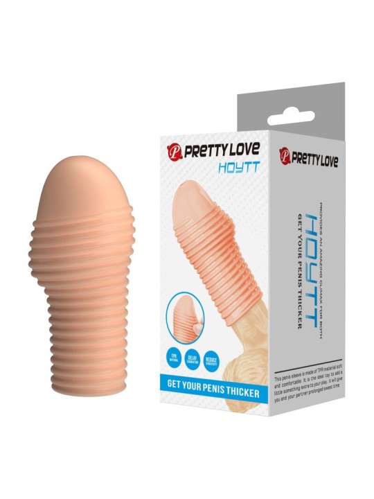 PRETTY LOVE - HOTTT PENIS SLEEVE MAAK JE PENIS DIKKER NATUURLIJKE KLEU