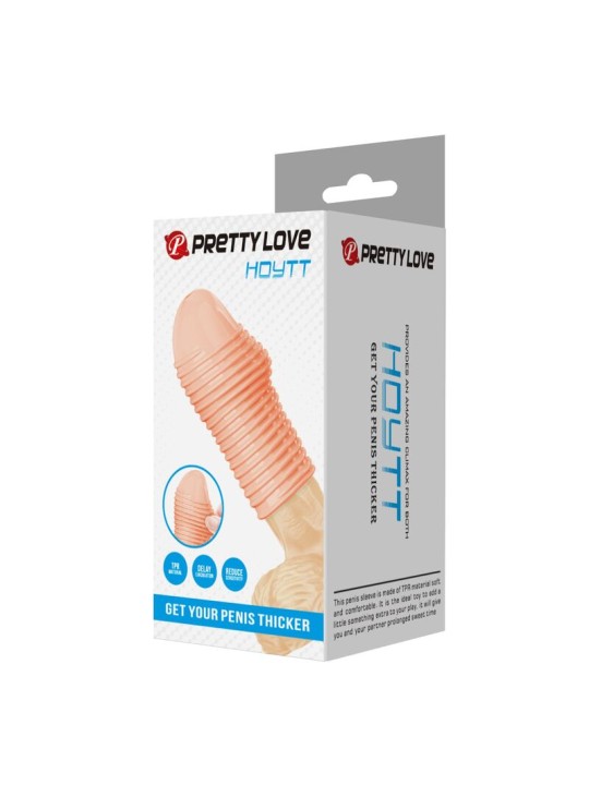 PRETTY LOVE – HEISSER PENISSÄRMEL FÜR EINEN DICKEREN PENIS IN NATÜRLIC