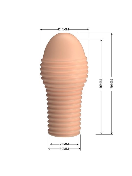 PRETTY LOVE – HEISSER PENISSÄRMEL FÜR EINEN DICKEREN PENIS IN NATÜRLIC