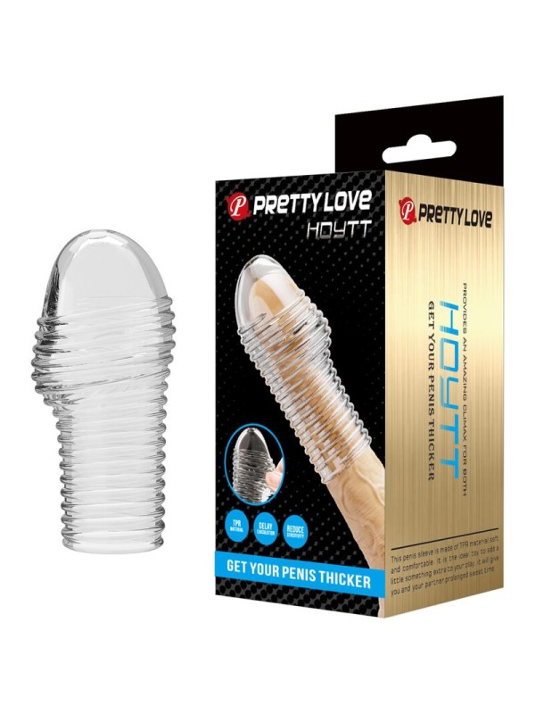 PRETTY LOVE - MANCHON PÉNIS HOTTT POUR UN PÉNIS PLUS ÉPAISSE TRANSPARE