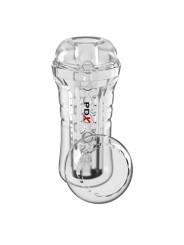 PDX ELITE - VIEWTUBE PLUS STROKER TRANSPARENTE COM ADERÊNCIA FÁCIL E V
