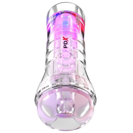 PDX ELITE - VIEWTUBE XXL LED TRANSPARANTE STROKER 27,3 CM