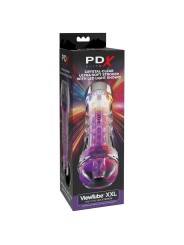 PDX ELITE - VIEWTUBE XXL LED TRANSPARENT STROKER 27,3 CM