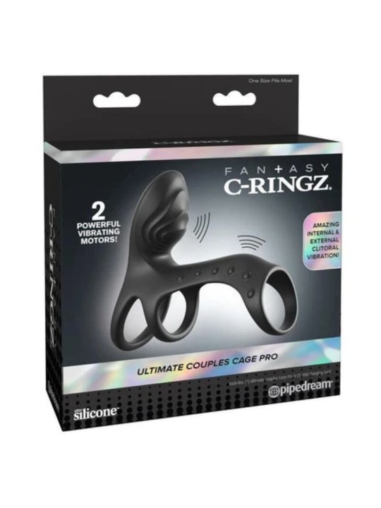 FANTASY C-RINGZ – ULTIMATIVER PAAR-CAGE-PRO-VIBRATIONS-PENISRING 19,5 