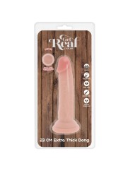 GET REAL - PÊNIS DE TPE DELUXE DE DUPLA DENSIDADE E ESPESSURA, 23 CM