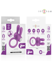 INTENSE - HOPPS VIBRIERENDER PENISRING MIT KLITORISSTIMULATION, LILA