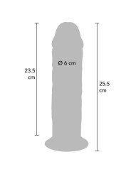 GET REAL - PÊNIS DE TPE DELUXE DE DUPLA DENSIDADE E ESPESSURA, 25,5 CM