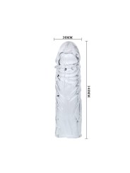 BAILE - CAPA LILAC PARA O PÉNIS EM SILICONE ADAPTVEL 13 CM