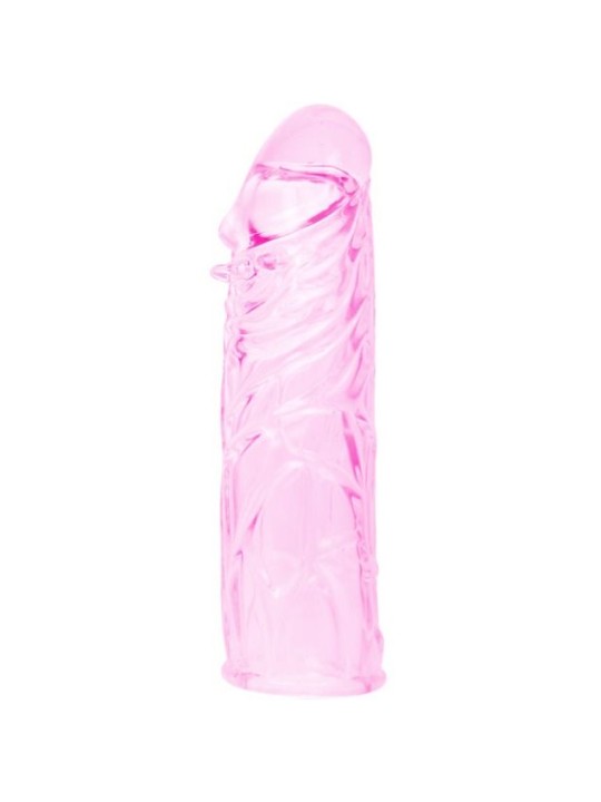 BAILE - PINK STIMULATING SILICONE PENIS COVER 13 CM
