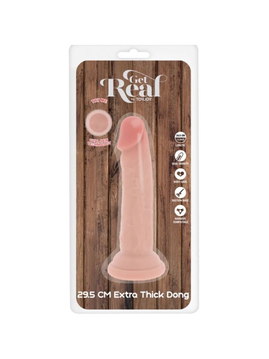 GET REAL - DONG DELUXE IN TPE A DOPPIA DENSITÀ 29,5 CM