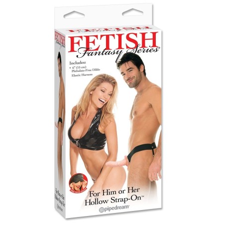 FETISH FANTASY SERIES - ARNÉS HUECO AJUSTABLE NATURAL 15 CM
