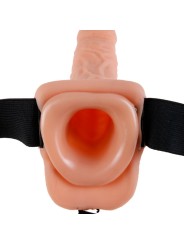 FETISH FANTASY SERIE - 7 HOLLE STRAP-ON MET BALLEN 17.8CM NATUURLIJK