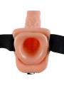 FETISH FANTASY SERIE - 7 HOLLE STRAP-ON MET BALLEN 17.8CM NATUURLIJK