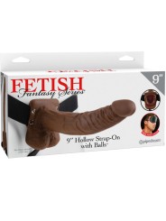 FETISH FANTASY SERIES - SERIES 9 HOLLOW STRAP-ON CON SFERE 22.9CM MARR