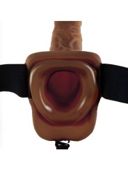 FETISH FANTASY SERIES - 9 HOHL STRAP-ON MIT BLLEN 22,9 CM BRAUN