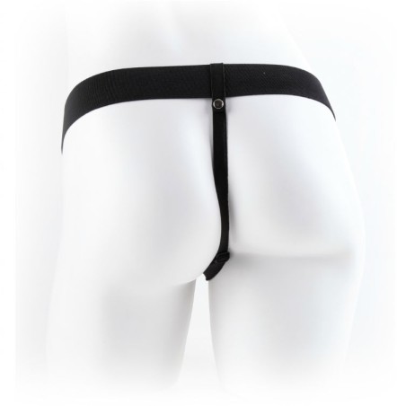 FETISH FANTASY SERIES - 11 HOLLOW STRAP-ON VIBRANDO COM BOLAS 27,9CM C
