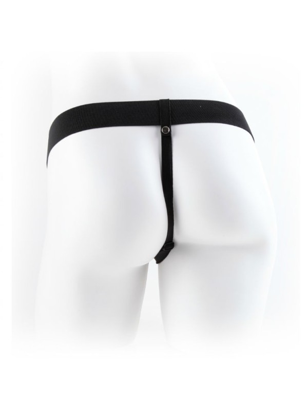 FETISH FANTASY SERIES - 11 HOLLOW STRAP-ON VIBRANDO COM BOLAS 27,9CM C