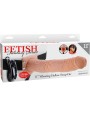 FETISH FANTASY SERIES - SERIES 11 HOLLOW STRAP-ON VIBRATING WITH BALLS