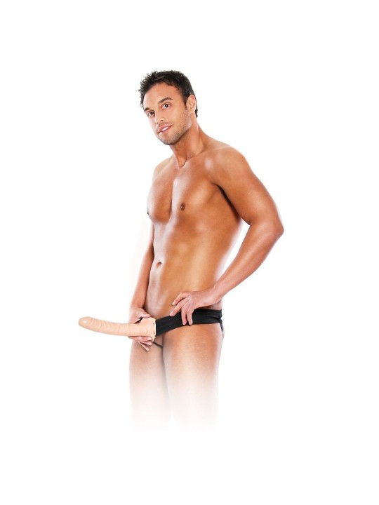 FETISH FANTASY SERIES - ARNÉS HUECO AJUSTABLE NATURAL 25.4 CM