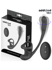 ADDICTED TOYS - PLUG ANAL VIBRACIÓN Y WAVING 360º Y ESTIMULADOR TESTÍC
