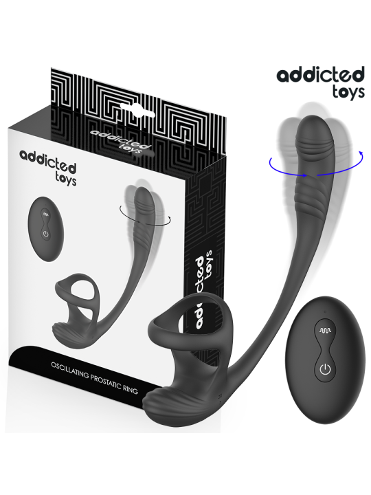 ADDICTED TOYS - PLUG ANAL COM VIBRAÇÃO, OSCILAÇÃO 360º E ESTIMULADOR D