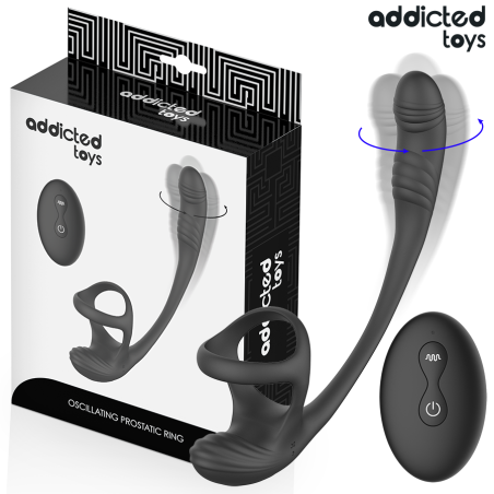 ADDICTED TOYS - PLUG ANAL COM VIBRAÇÃO, OSCILAÇÃO 360º E ESTIMULADOR D
