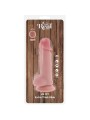 GET REAL - PENE REALÍSTICO DELUXE CON TESTÍCULOS EXTRA GRUESO 23 CM