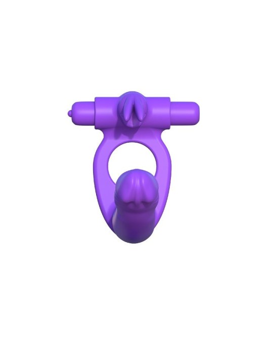 FANTASY C-RINGZ - SILICONE DOUBLE VIBRATOR RABBIT