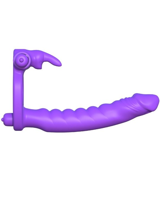 FANTASY C-RINGZ - SILICONE DOUBLE VIBRATOR RABBIT
