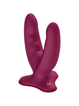 FUN FACTORY - RYDE DOUBLE DILDO WINE RED