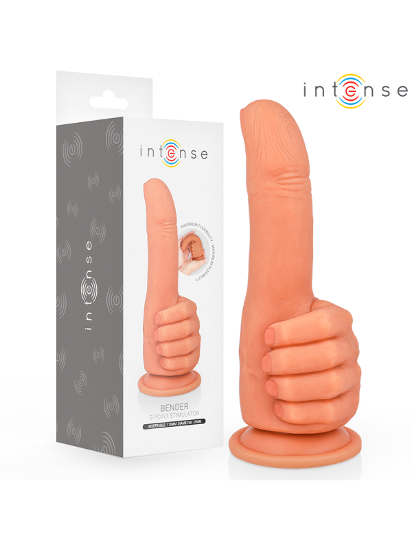 INTENSE - BENDER STIMULATEUR POINT G MAIN FLEXIBLE 11,3 CM