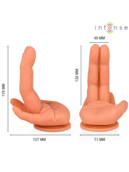 INTENSE - ESTIMULADOR DE PONTO G LEELA MÃO FLEXÍVEL 12,6 CM