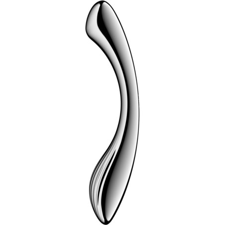 SATISFYER - PURE GRAVITY 1 GODEMICHET DOUBLE EXTRÉMITÉ EN ACIER INOXYD